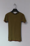 BASERANGE ribbed cotton short sleeve TTVS-RB-WI21 green